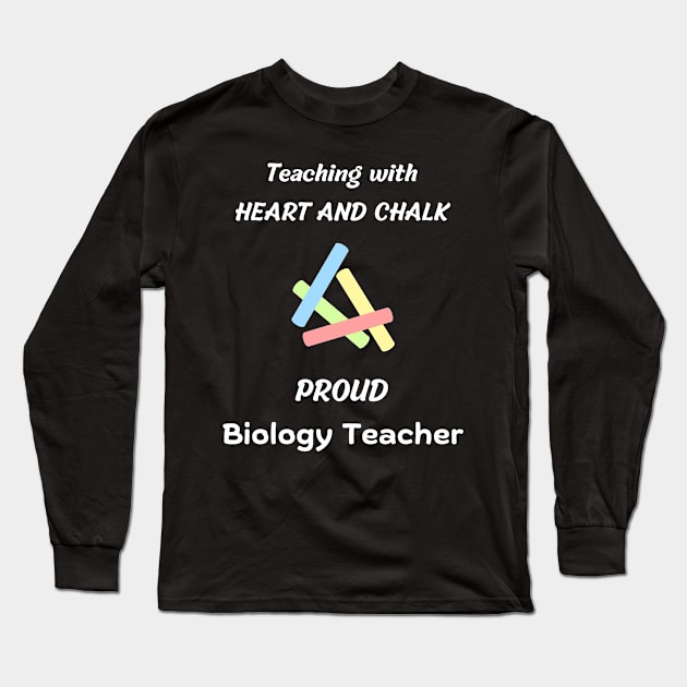 biology teacher Long Sleeve T-Shirt by vaporgraphic